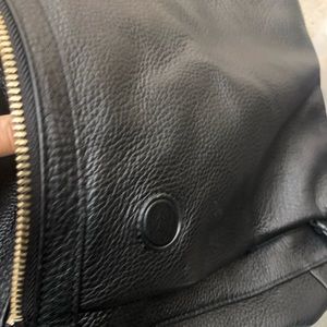 Vince Camuto  Black Leather Backpack